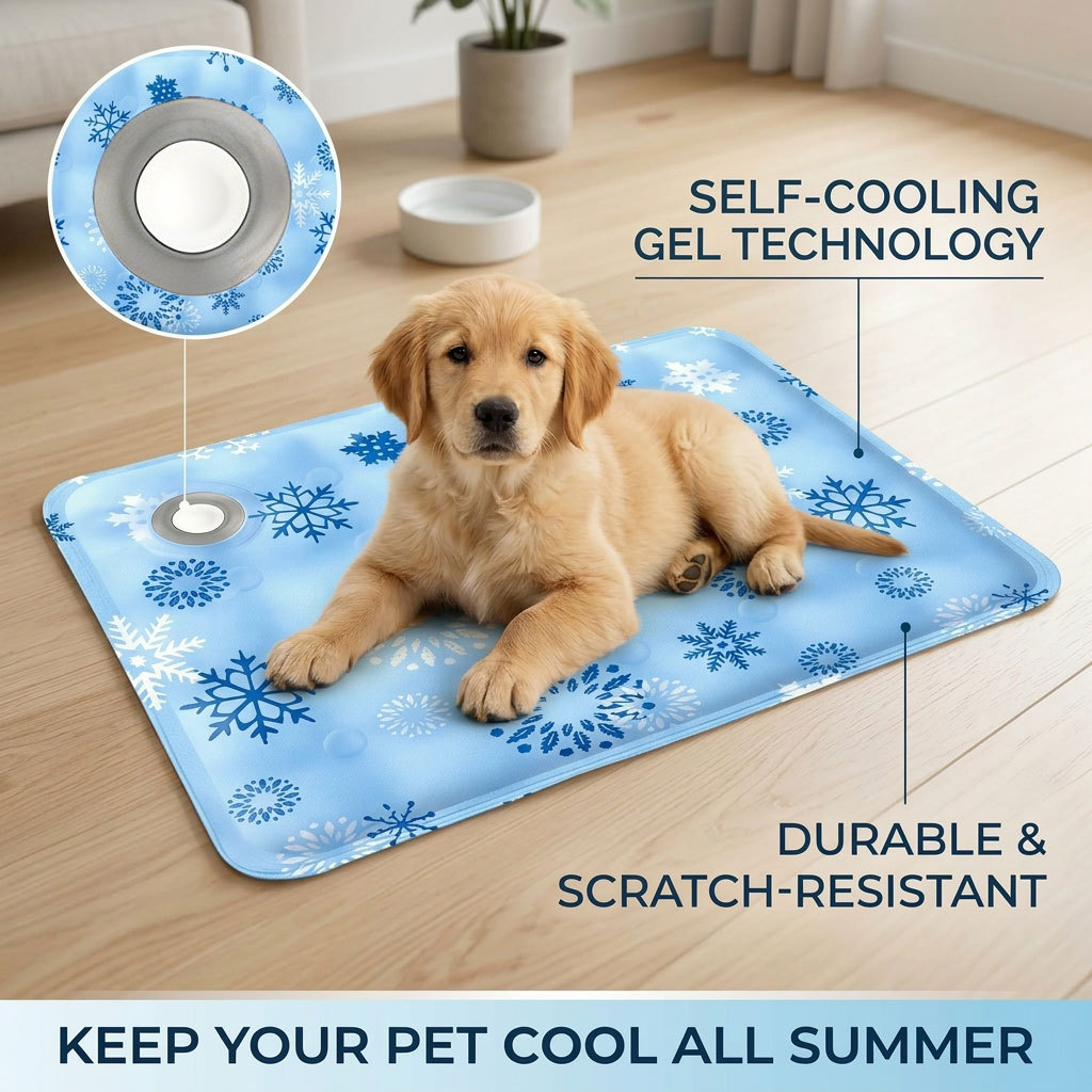 Pet Supplies Warehouse - Летний охлаждающий коврик для животных, ледяной